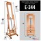 Double Rocker Crank Heavy Duty Extra Large Wooden Studio Floor Standing Easel - Double Mast Adjustable H-Frame Art Easel for Painting, Canvas Holder, Display Stand with Locking Wheels